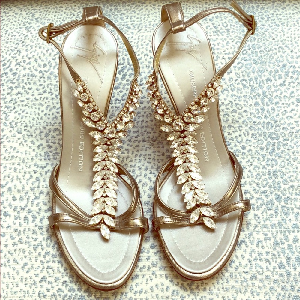 Giuseppe Zanotti crystal strappy heel- NEVER WORN